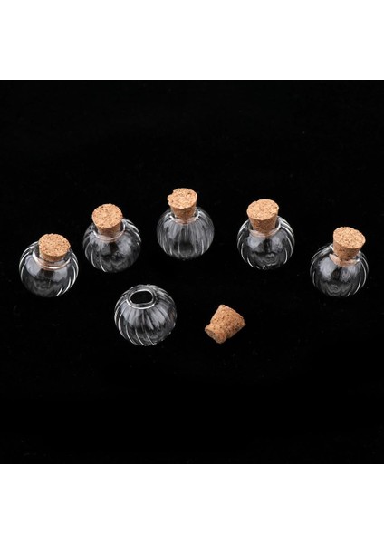 6pcs Mini Balkabağı Boş Cam Arzu Şişe Şişesi Kolye Takılar Kavanozlar 18MM (Yurt Dışından) fiyatları