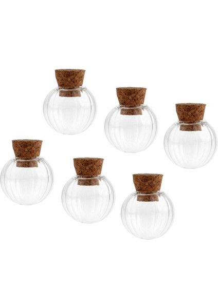 6pcs Mini Balkabağı Boş Cam Arzu Şişe Şişesi Kolye Takılar Kavanozlar 18MM (Yurt Dışından) indirimleri
