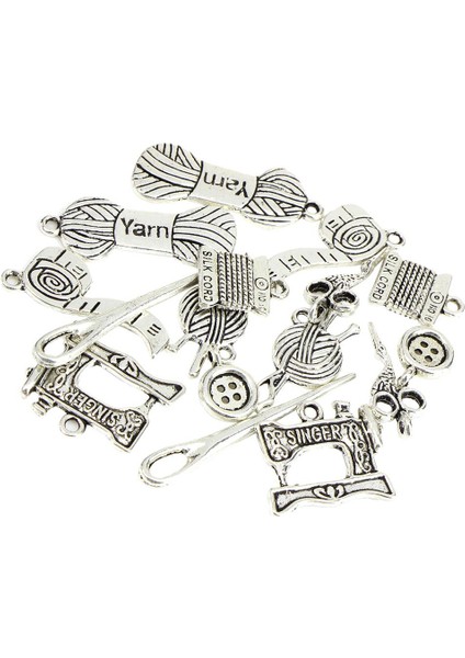 Çeşitli Dikiş Aksesuar Tarzı Takılar Takma Takılar Kolye Bulguları Hediyeler 16PCS (Yurt Dışından)