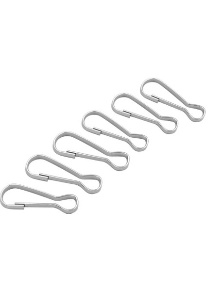 30PCS Metal Snap Landard Clip Hook Carabiner Camping Kelasp Tokası 25X8MM (Yurt Dışından)