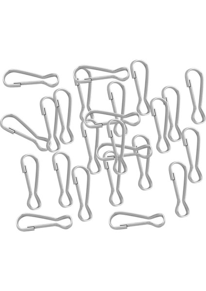 30PCS Metal Snap Landard Clip Hook Carabiner Camping Kelasp Tokası 25X8MM (Yurt Dışından)