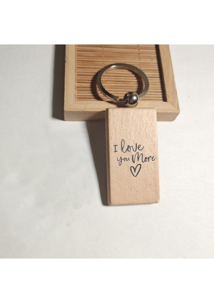 Boş Anahtar Ahşap Anahtarlık Anahtarlık Zanaat Çantası Kare 5X3CM (Yurt Dışından)