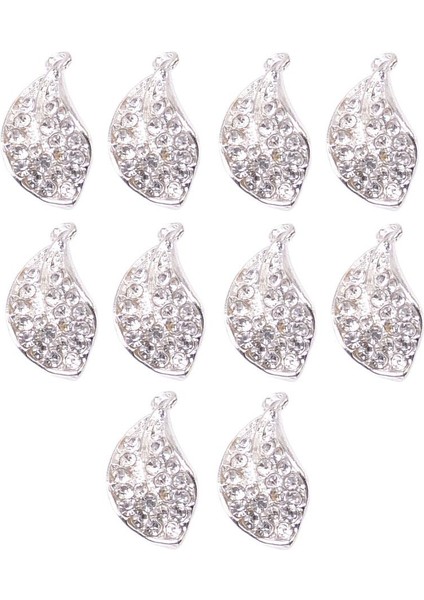 10X Alaşımlı Rhinestone Kristal Yaprağı Takılar Kolyeler Diy Kolye Bilezik Küpe (Yurt Dışından) modelleri
