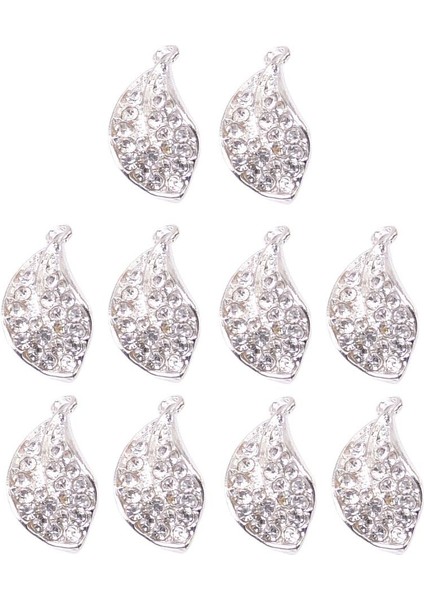 10X Alaşımlı Rhinestone Kristal Yaprağı Takılar Kolyeler Diy Kolye Bilezik Küpe (Yurt Dışından) fırsatları