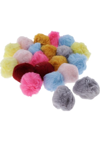 20PCS Dikiş -Fluffy Toplar -Key Yüzük Anahtar Zinciri Takılar -Car Kolye Diy Peluş (Yurt Dışından)