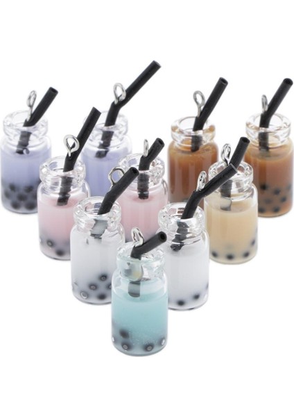 10PC Inci Süt Tea Cup Sheants Dıy Takı Zanaat Için Reçine Heykelcik Takıları (Yurt Dışından) fırsatları