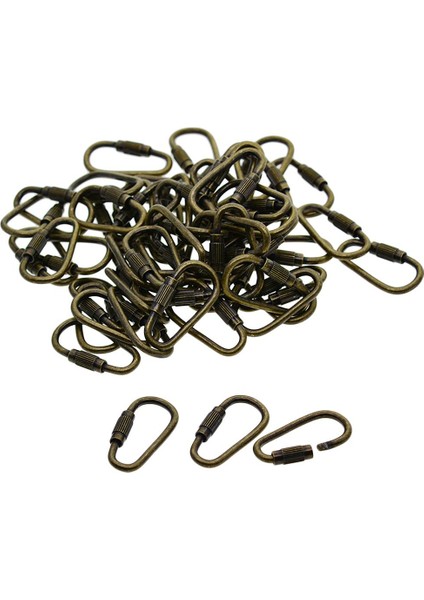 50X Bakır Vida Kilitleme Toka Anahtarlık Anahtarlık Dıy Ev Araba Anahtarı Çanta Zanaat (Yurt Dışından) fiyatları