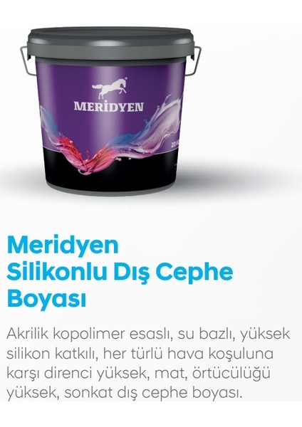 Silikonlu Dış Cephe Boyası 15LT 20KG