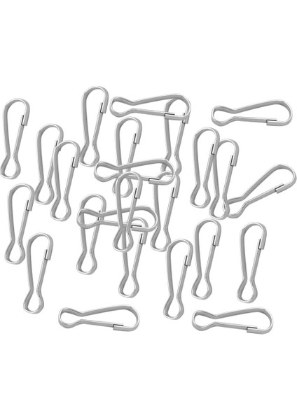 30PCS Metal Kordon Çıtçıt Klips Kancaları Fermuar Çekme Kimlik Kartı Için Metal Yay Kancaları 9X4MM (Yurt Dışından) indirimleri