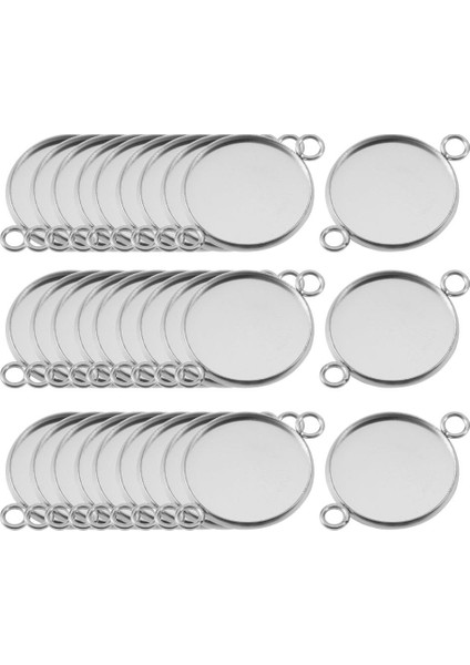 30PCS Çerçeve Cabochon Boş Tepsi Kolye Takı Yapımı Antika Gümüş 6mm (Yurt Dışından) modelleri