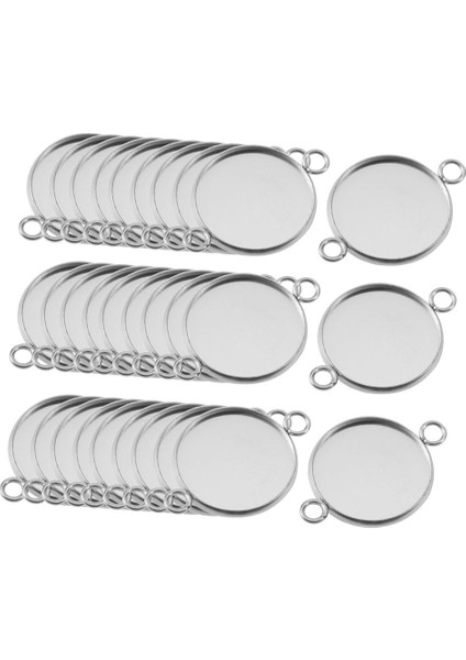 30PCS Çerçeve Cabochon Boş Tepsi Kolye Takı Yapımı Antika Gümüş 6mm (Yurt Dışından) fırsatları