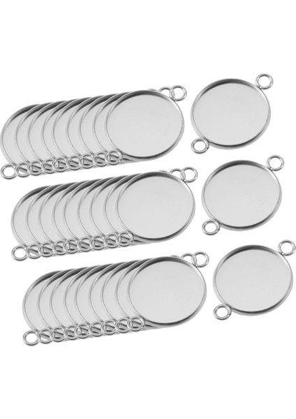 30PCS Çerçeve Cabochon Boş Tepsi Kolye Takı Yapımı Antika Gümüş 6mm (Yurt Dışından) indirimleri