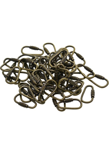 50X Bakır Vida Kilitleme Toka Anahtarlık Anahtarlık Dıy Ev Araba Anahtarı Çanta Zanaat (Yurt Dışından) modelleri