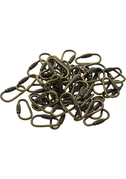 50X Bakır Vida Kilitleme Toka Anahtarlık Anahtarlık Dıy Ev Araba Anahtarı Çanta Zanaat (Yurt Dışından) fırsatları