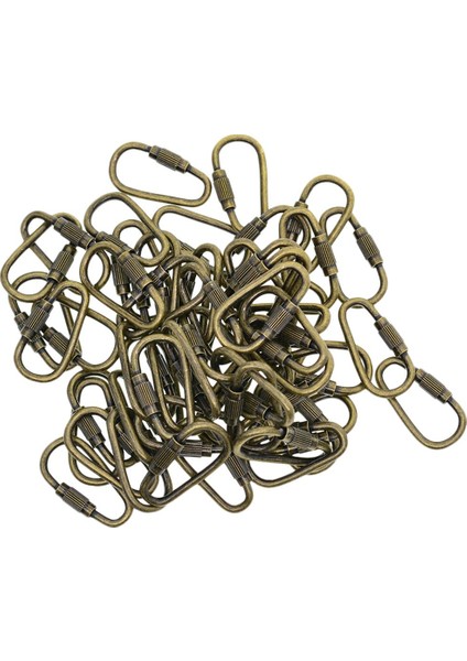 50X Bakır Vida Kilitleme Toka Anahtarlık Anahtarlık Dıy Ev Araba Anahtarı Çanta Zanaat (Yurt Dışından) indirimleri