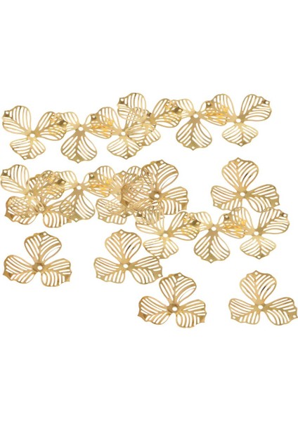 20PCS/LOT Metal Telkari Çiçekler Dilim Takılar Ayarı Mücevher Diy Bileşenleri (Yurt Dışından)