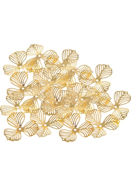 20PCS/LOT Metal Telkari Çiçekler Dilim Takılar Ayarı Mücevher Diy Bileşenleri (Yurt Dışından) indirimleri