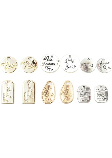 Rastgele 12 Adet Alaşım Metal Takılar Dıy Bilezik Kolye Bilezik Için Kolye (Yurt Dışından)