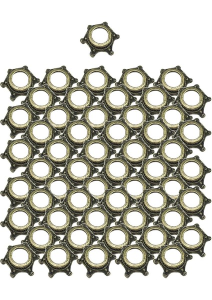 50PCS Taç Takılar Için Boncuklar Mücevher Yapımı Kolye Küpeleri Antika Bronz (Yurt Dışından)