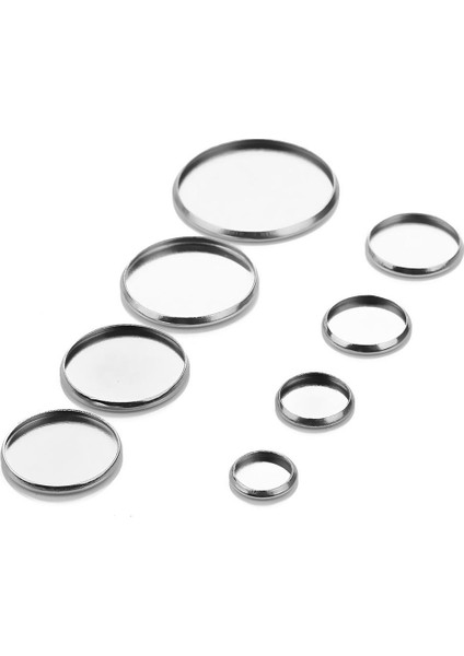20PCS Paslanmaz Çelik Yuvarlak Boş Boş Cabochon Base Mücevher Yapımı 16MM (Yurt Dışından) indirimleri