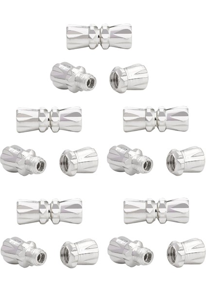 10 Adet Vidalı Toka Tokaları Alaşımlı Alaşım, Dıy Takı Için Set, Bilezikler Yapmak Gümüş (Yurt Dışından)