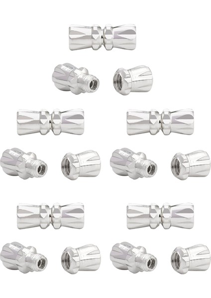 10 Adet Vidalı Toka Tokaları Alaşımlı Alaşım, Dıy Takı Için Set, Bilezikler Yapmak Gümüş (Yurt Dışından) fiyatları