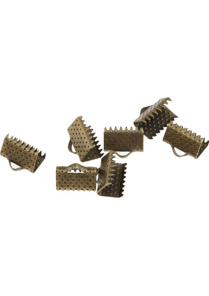 100X Kurdele Klipsi Kelepçe Kablosu Kıvrım Ucu Uçlu Kolye Bulguları Bronz 10MM 10MM Bronz (Yurt Dışından) modelleri