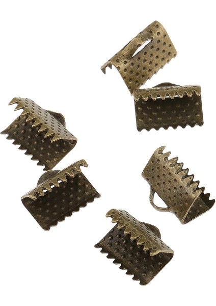100X Kurdele Klipsi Kelepçe Kablosu Kıvrım Ucu Uçlu Kolye Bulguları Bronz 10MM 10MM Bronz (Yurt Dışından) indirimleri