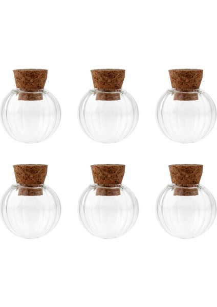 6pcs Dıy Şeffaf Küçük Cam Boş Kavanozlar Cork Dilek Şişeleri Mesajı 20MM (Yurt Dışından) modelleri