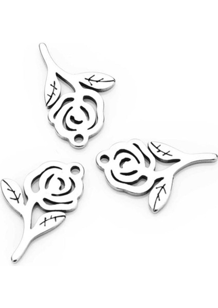 20PCS Metal Gül Kolye Takılar Takı Yapımları Kadın Moda (Yurt Dışından) modelleri