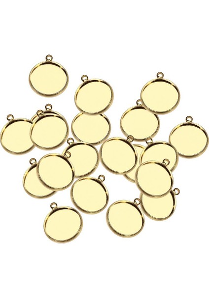 20PCS 10/12/14/16MM Pirinç Yuvarlak Boş Cabochon Taban Ayar Tepsileri 12MM (Yurt Dışından)