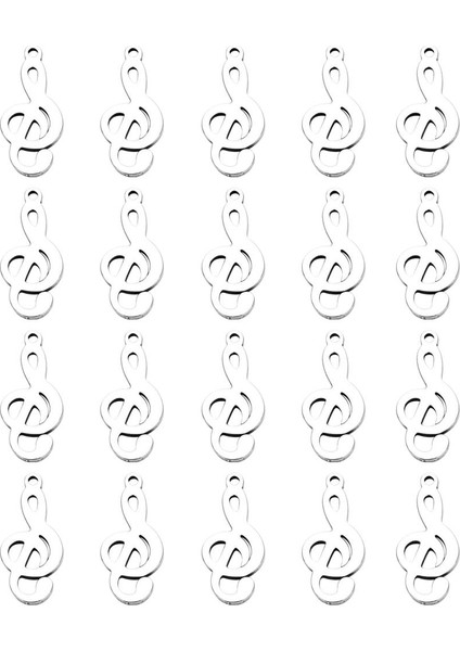 20X Paslanmaz Çelik Müzik Not Charm Kolye Takı Aksesuarları 9.8X12.3MM (Yurt Dışından) fiyatları