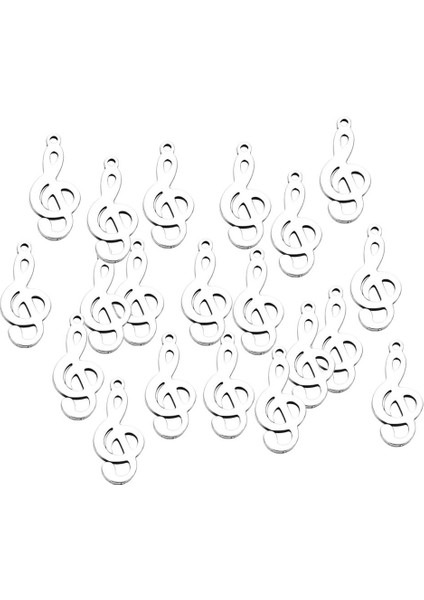 20X Paslanmaz Çelik Müzik Not Charm Kolye Takı Aksesuarları 9.8X12.3MM (Yurt Dışından) modelleri