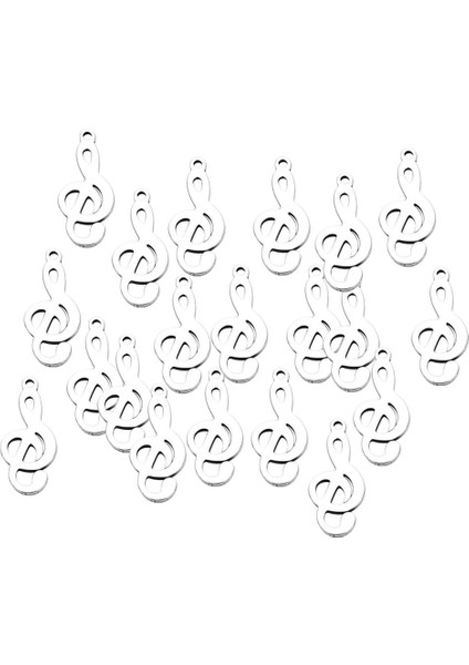 20X Paslanmaz Çelik Müzik Not Charm Kolye Takı Aksesuarları 9.8X12.3MM (Yurt Dışından) fırsatları