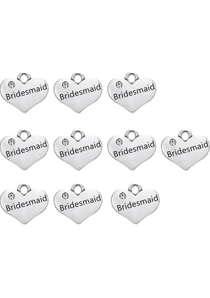 10X Kalp Nedime Takılar Bilezikler Kolye Kolye Takı Yapım Boncuklar (Yurt Dışından)