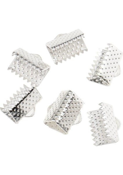 100X Kurdele Klipsi Kelepçe Kablosu Kıvrım Ucu Uç Kolye Bulguları Gümüş 10MM 10MM Parlak Gümüş (Yurt Dışından) indirimleri