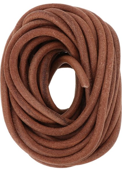 10M Yuvarlak Deri Kordon, Deri Kordon, Zanaat Takı Yapımı Için Deri Kayış - 8mm Çapında (Yurt Dışından)