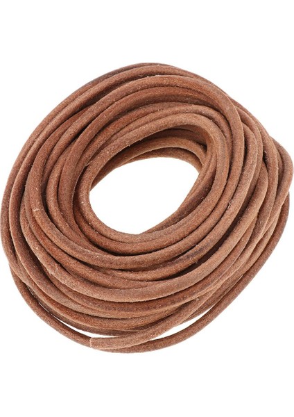 4 mm Çapında Mücevher Için 10M Yuvarlak Deri Kordon (Yurt Dışından)