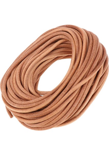 Prettyia 11 Yds 3mm Dia Yuvarlak Deri Kordon Ipi Mücevher Yapımı Zanaat 3mm Çapı (Yurt Dışından)