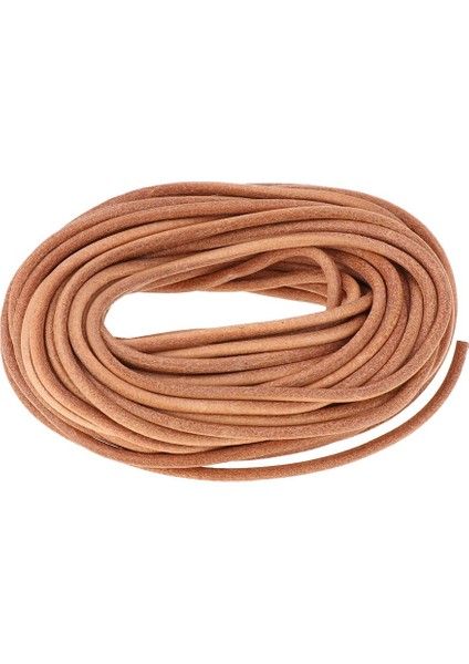 Prettyia 11 Yds 3mm Dia Yuvarlak Deri Kordon Ipi Mücevher Yapımı Zanaat 3mm Çapı (Yurt Dışından)