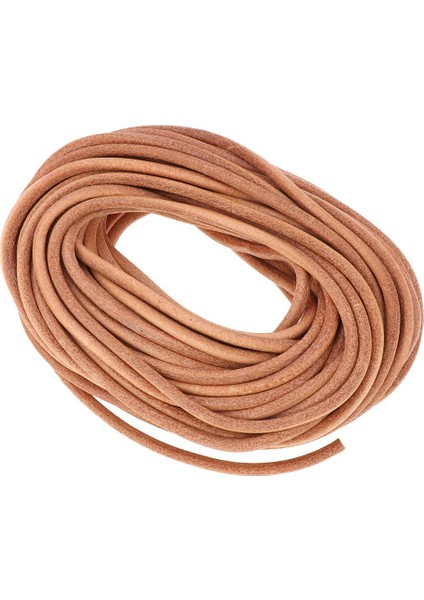 Prettyia 11 Yds 3mm Dia Yuvarlak Deri Kordon Ipi Mücevher Yapımı Zanaat 3mm Çapı (Yurt Dışından)