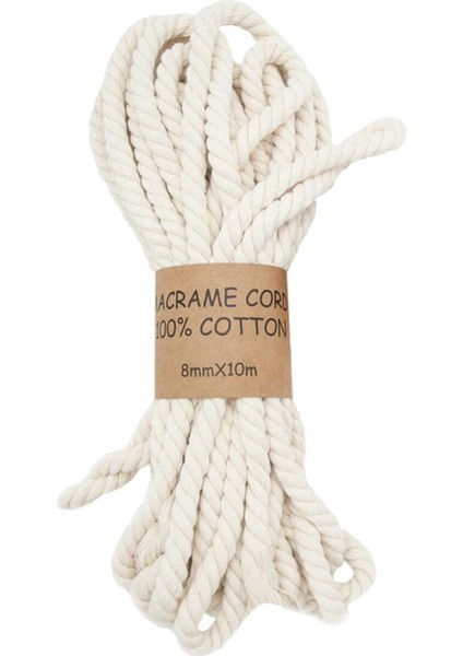 8MMX11YARDS Macrome Halat String Crafts Hediye Sarma Ev Dekoru Zanaat Yapımı (Yurt Dışından)