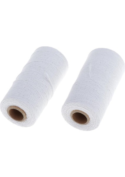 2roll Beyaz 0.1 cm Pamuk Toyunma Dokuma Dikkatli Battaniye Için Çözgü Ipliği (Yurt Dışından)