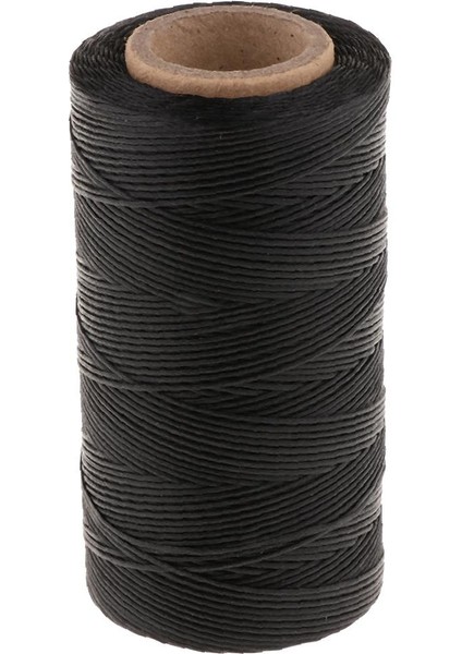 0.04INCH Elastik Kablo Pu Deri Kanepe Iplik Bungee String Polyester Siyah (Yurt Dışından)