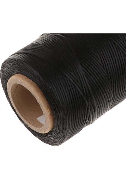 0.04INCH Elastik Kablo Pu Deri Kanepe Iplik Bungee String Polyester Siyah (Yurt Dışından)