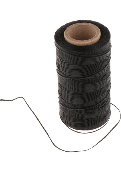 0.04INCH Elastik Kablo Pu Deri Kanepe Iplik Bungee String Polyester Siyah (Yurt Dışından)