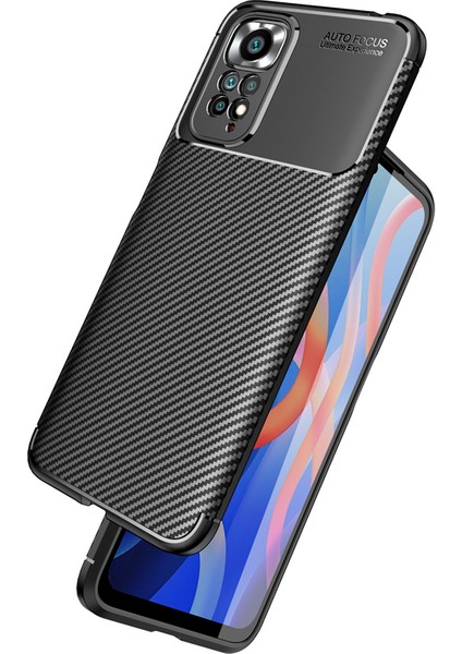 Xiaomi Redmi Note 11 Pro 5g Kılıf Kamera Lens Korumalı Karbon Silikon Parmak Izi Yapmaz