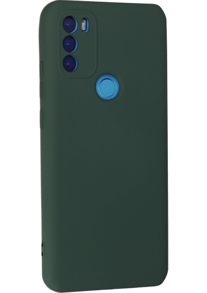 General Mobile Gm 21 Plus Kılıf Lansman Içi Kadife Nano Silikon - Koyu Yeşil