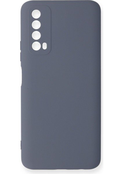 Huawei P Smart 2021 Kılıf Lansman Içi Kadife Nano Silikon - Gri