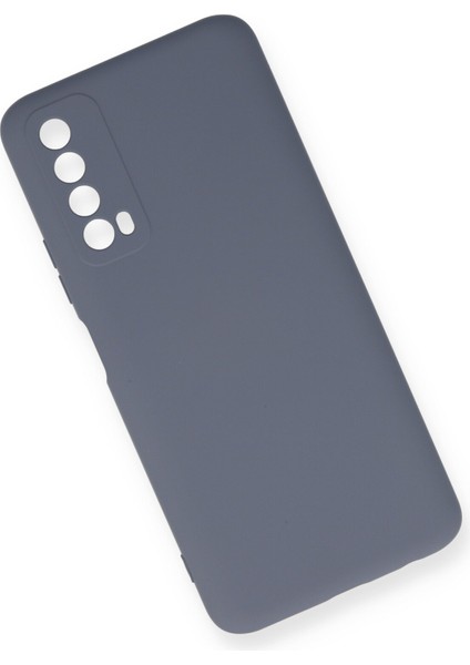 Huawei P Smart 2021 Kılıf Lansman Içi Kadife Nano Silikon - Gri modelleri